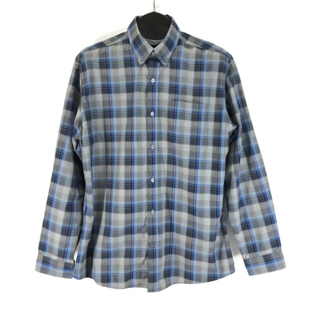 Eddie Bauer Relaxed Fit Button Down Shirt Men's Large Plaid Long Sleeve Outdoor
